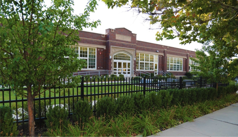 The front of the Elizabeth Academy secondary school